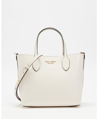 Kate Spade - Bleecker Saffiano Leather Medium Crossbody Tote - Bags (Parchment) Bleecker Saffiano Leather Medium Crossbody Tote