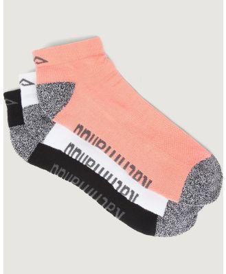 Kathmandu - Accion driMOTION Low Cut Unisex Socks   3Pk - Ankle Socks (Black/White/Blush Pink) Accion driMOTION Low Cut Unisex Socks - 3Pk