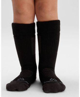 Kathmandu - Kids' Thermo Socks  Two Pack - Ankle Socks (Black/Beech) Kids' Thermo Socks -Two Pack
