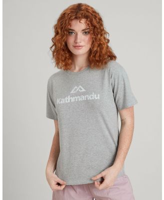 Kathmandu - Logo  Short Sleeve T shirt - T-Shirts & Singlets (Light Grey Marle) Logo  Short Sleeve T-shirt