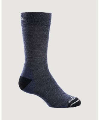 Kathmandu - MerinoLINK Wool Soft Travel Light Men Women Socks   Cushioning - Ankle Socks (Dark Blue) MerinoLINK Wool Soft Travel Light Men Women Socks - Cushioning