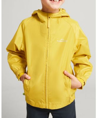 Kathmandu - Pocket it Kids' Two Layer Rain Jacket - Coats & Jackets (Kowhai) Pocket-it Kids' Two Layer Rain Jacket