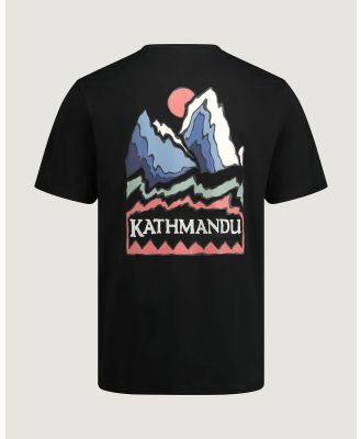Kathmandu - Summit Print  Organic Cotton T shirt - T-Shirts & Singlets (Black) Summit Print  Organic Cotton T-shirt