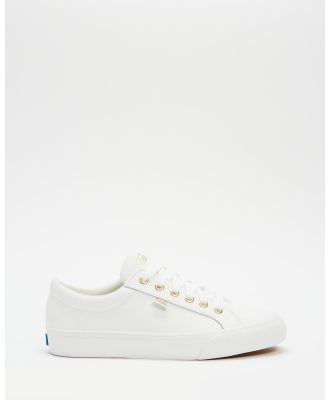 Keds - Jump Kick Leather Sneakers - Sneakers (White) Jump Kick Leather Sneakers
