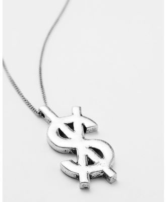 Ksubi - 925 Dripps Cross Dollar Necklace - Jewellery (Osfa) 925 Dripps Cross Dollar Necklace