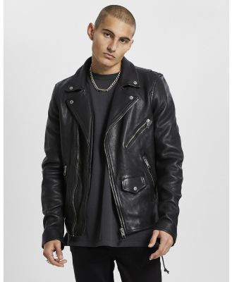Ksubi - Capitol Leather Jacket - Coats & Jackets (Black) Capitol Leather Jacket