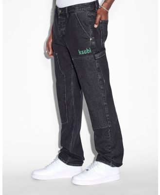 Ksubi - Readyset Pant Black Denim - Cargo Pants (BLACK) Readyset Pant Black Denim