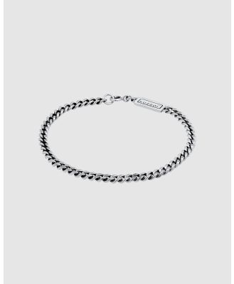Kuzzoi -  Bracelet Chain Basic Trend Oxidised in 925 Sterling Silver - Jewellery (Silver) Bracelet Chain Basic Trend Oxidised in 925 Sterling Silver
