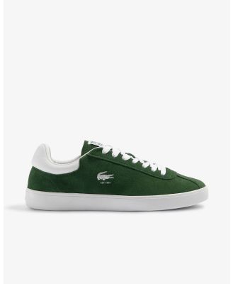 Lacoste - Baseshot Suede Sneakers - Sneakers (GREEN) Baseshot Suede Sneakers