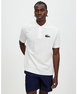 Lacoste - Essentials Loose Fit Polo - Shirts & Polos (White) Essentials Loose Fit Polo