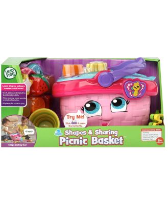 Leap Frog - Leap Frog Shapes and Sharing Picnic Basket Pink - Playsets (Multi) Leap Frog Shapes and Sharing Picnic Basket Pink