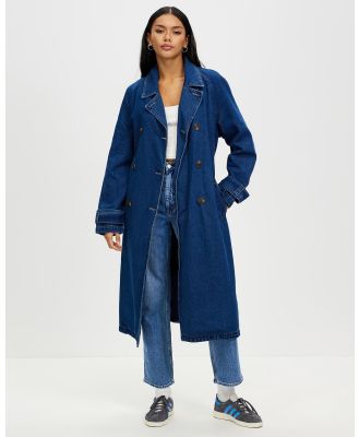 Lee - Charlie Trench Coat - Trench Coats (French Blue) Charlie Trench Coat