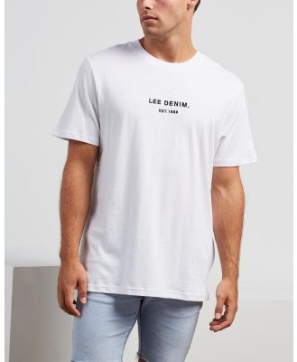 Lee - Classic Embroidery Tee - T-Shirts & Singlets (White) Classic Embroidery Tee