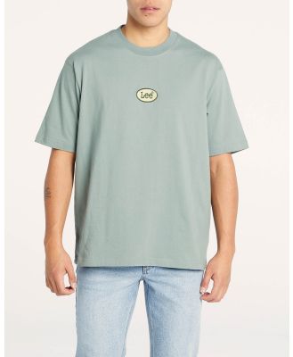 Lee - Emb Baggy Tee - T-Shirts & Singlets (GREEN) Emb Baggy Tee