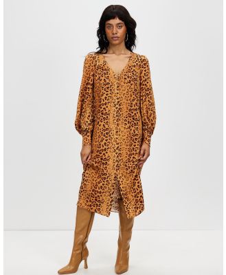 LENNI the label - Sovereign Duster Dress - Printed Dresses (Cheetah) Sovereign Duster Dress