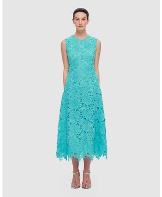 LEO LIN - Cleo Lace Sleeveless Midi Dress   Turquoise - Dresses (Turquoise) Cleo Lace Sleeveless Midi Dress - Turquoise