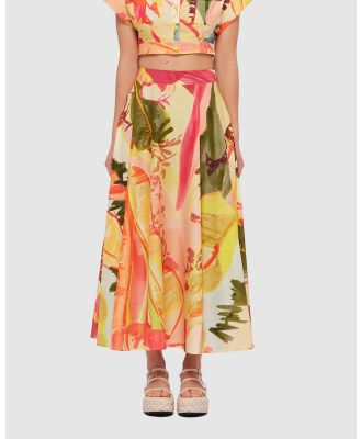 LEO LIN - Mykah Midi Skirt   Rainforest Print - Skirts (Rainforest Print) Mykah Midi Skirt - Rainforest Print