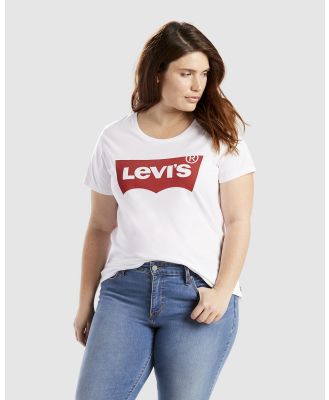 Levi's Curve - Logo Perfect T Shirt (Plus Size) - T-Shirts & Singlets (White) Logo Perfect T-Shirt (Plus Size)