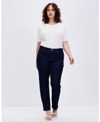 Levi's Curve - Plus 314 Shaping Straight Jeans - High-Waisted (Darkest Sky) Plus 314 Shaping Straight Jeans