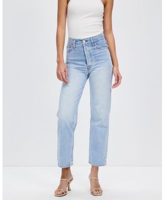 Levi's - Ribcage Straight Ankle Jeans - High-Waisted (Bernal Middle Road) Ribcage Straight Ankle Jeans