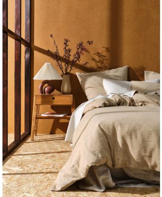 Linen House - Hemp Triblend Quilt Cover Set - Home (Ochre) Hemp Triblend Quilt Cover Set