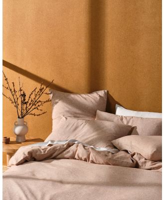 Linen House - Hemp Triblend Quilt Cover Set - Home (Rust) Hemp Triblend Quilt Cover Set