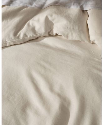 Linen House - Hemp Triblend Quilt Cover Set - Home (Vanilla) Hemp Triblend Quilt Cover Set