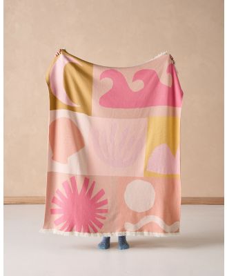 Linen House Kids - Beach Day Blanket - Home (Pink) Beach Day Blanket