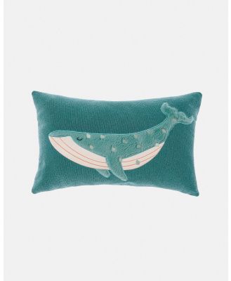Linen House Kids - Into The Waves Filled Cushion - Kids Bedding & Accessories  (Blue) Into The Waves Filled Cushion