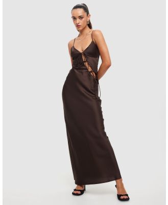 Lioness - About A Girl Maxi Dress - Dresses (Chocolate) About A Girl Maxi Dress
