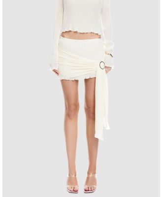 Lioness - Ford Mini Skirt - Skirts (Ivory) Ford Mini Skirt