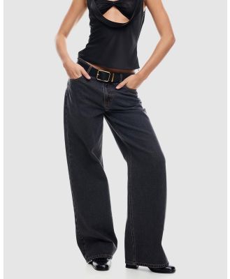 Lioness - Top Model Jeans - Flares (Charcoal) Top Model Jeans