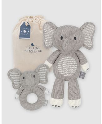 Living Textiles - Mason the Elephant Whimsical Gift Set - Accessories (Grey) Mason the Elephant Whimsical Gift Set