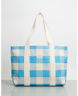 Loeffler Randall - Bennett Medium Tote Bag - Bags (Blue Gingham) Bennett Medium Tote Bag
