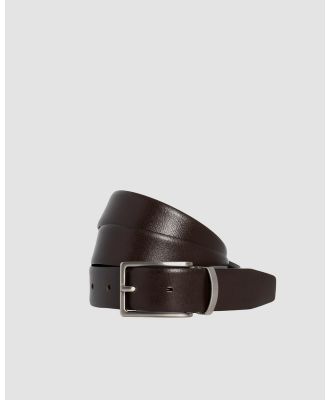 Loop Leather Co - Benson - Belts (Choc/Black) Benson