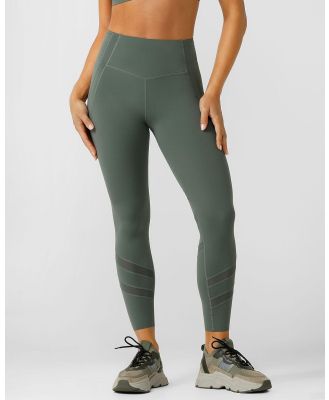 Lorna Jane - Formation 2 Pocket Recycled Ankle Biter Leggings - Full Tights (Agave Green) Formation 2-Pocket Recycled Ankle Biter Leggings