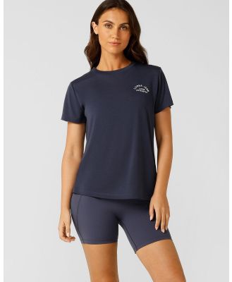Lorna Jane - Lotus T Shirt - Short Sleeve T-Shirts (Ash Blue) Lotus T-Shirt