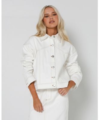 Lost in Lunar  - Tori Jacket - Denim jacket (White Denim) Tori Jacket