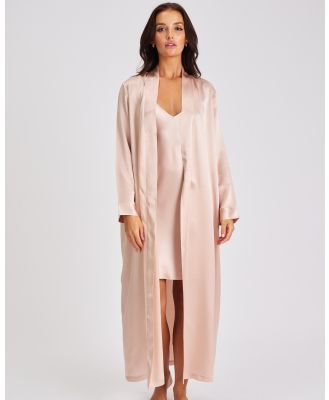 Love and Lustre - Silk Robe - Sleepwear (Pink) Silk Robe
