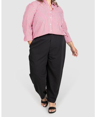 Love Your Wardrobe - Ashleigh Pull On Suiting Pants - Pants (Black) Ashleigh Pull-On Suiting Pants