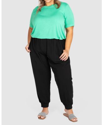Love Your Wardrobe - Bridie Utility Cuffed Pants - Cargo Pants (Black) Bridie Utility Cuffed Pants