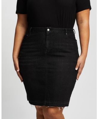 Love Your Wardrobe - Harlee Stretch Denim Skirt - Denim skirts (Black) Harlee Stretch Denim Skirt
