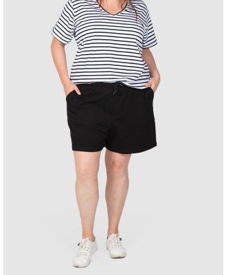 Love Your Wardrobe - Steph Knit Short - Shorts (Black) Steph Knit Short