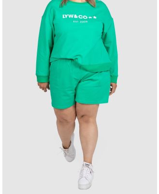 Love Your Wardrobe - Steph Knit Short - Shorts (Green) Steph Knit Short