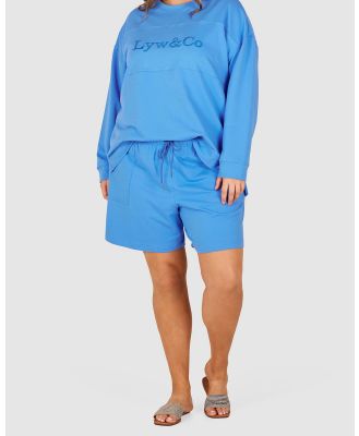 Love Your Wardrobe - Steph Knit Short - Shorts (Marine Blue) Steph Knit Short