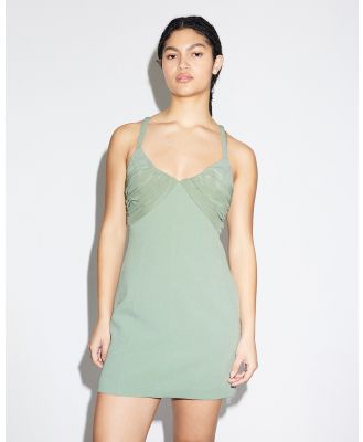 Lover - Dione Ruched Bust Mini Dress - Bodycon Dresses (Iceberg Green) Dione Ruched Bust Mini Dress