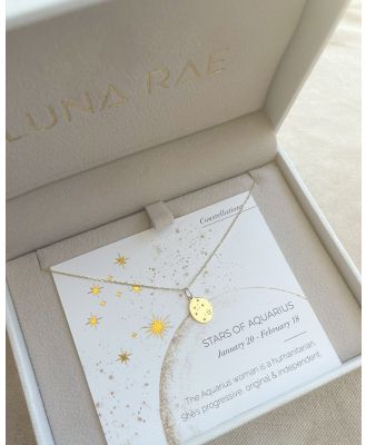Luna Rae - Solid Gold   Stars of Aquarius Necklace - Jewellery (Gold) Solid Gold - Stars of Aquarius Necklace
