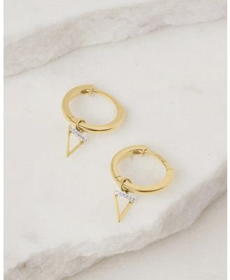 Luna Rae - Solid Gold   Water Element Hoops - Jewellery (Gold) Solid Gold - Water Element Hoops