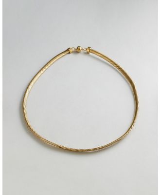 Luv Aj - Mini Flex Snake Chain Necklace - Jewellery (Gold) Mini Flex Snake Chain Necklace