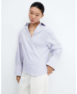 M.N.G - Maro Shirt - Tops (Medium Blue) Maro Shirt